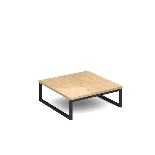 Nera square coffee table x 700mm with black frame - Office Products Online