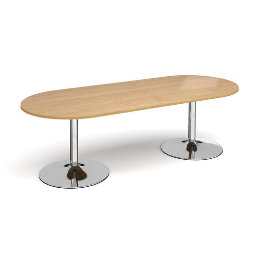 Trumpet base radial end boardroom table - Office Products Online