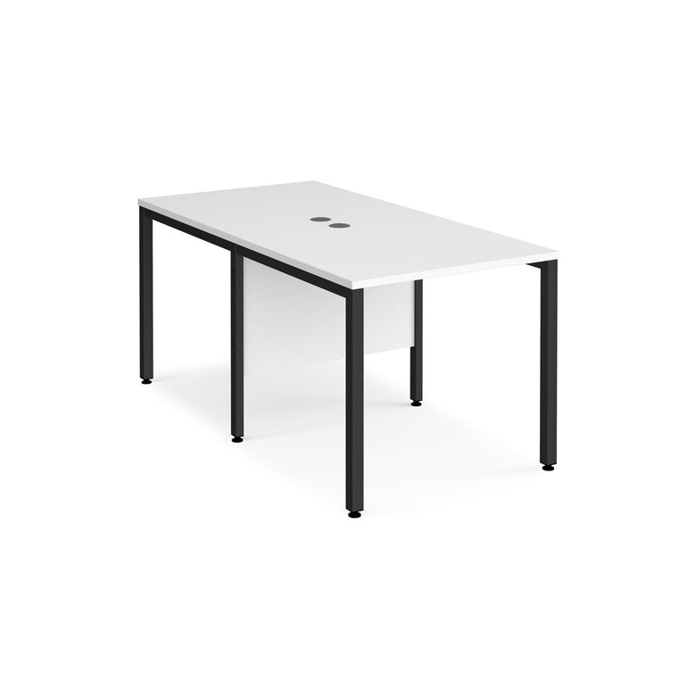 Maestro 25 bench leg to back straight desks 1600 deep - Office Products Online