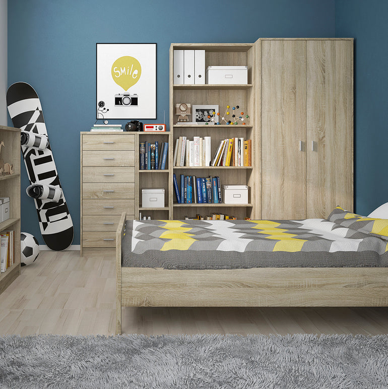 4 You Low Narrow Bookcase in Sonama Oak