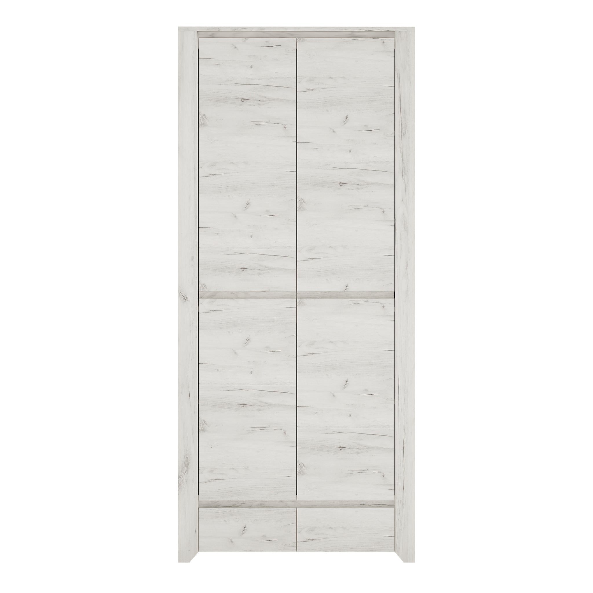 Seraph 2 Door 2 Drawer Fitted Wardrobe in White Craft Oak