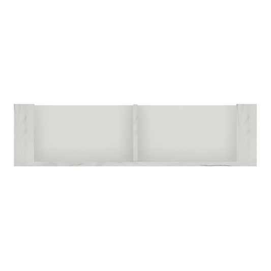 Seraph 84cm Wall Shelf in White Craft Oak