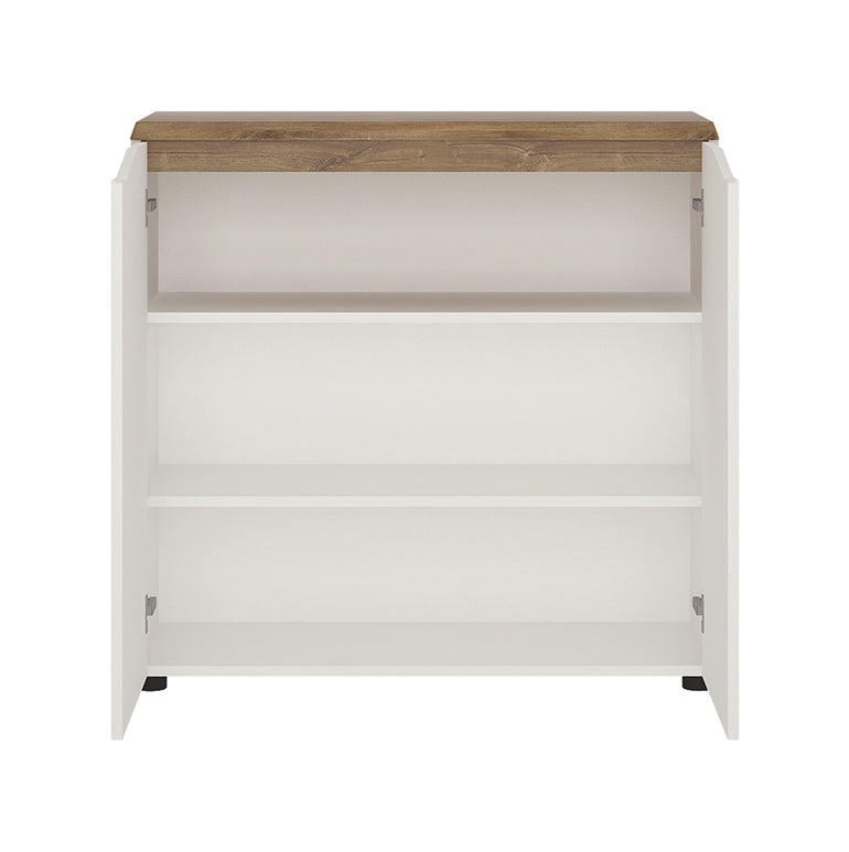 Toledo 2 door sideboard in White and Oak