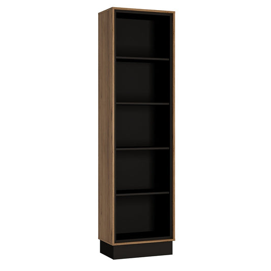 Brulo Tall bookcase in Walnut and White