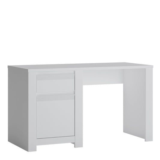 Novus 1 Door 1 Drawer Desk in Alpine White