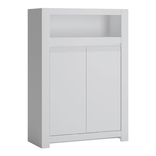 Novus 2 Door Cabinet in Alpine White