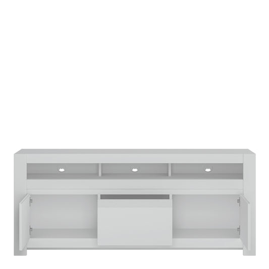 Novus 3 Door TV Cabinet in Alpine White