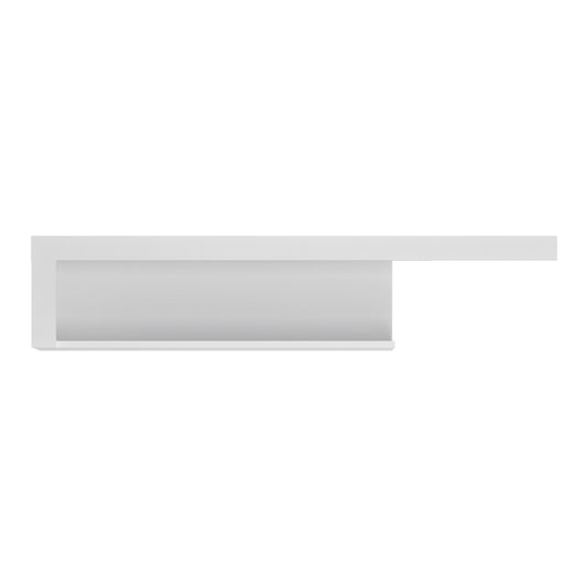 Marseille 130cm wall shelf in White and High Gloss