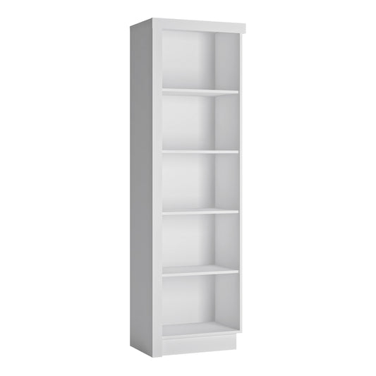 Marseille Bookcase in White and High Gloss