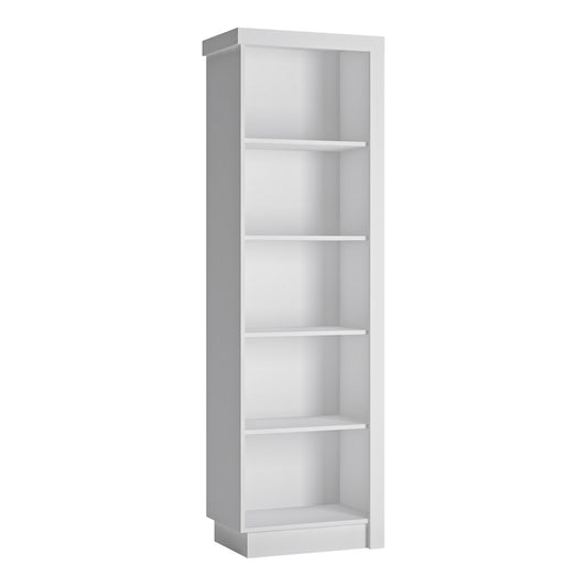 Marseille Bookcase in White and High Gloss
