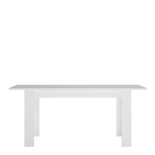 Marseille Medium extending dining Table 140/180 cm in White and High Gloss