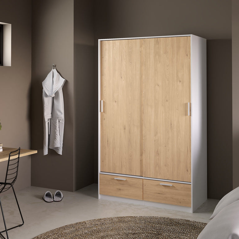 Path Wardrobe with 2 Doors + 2 Drawers