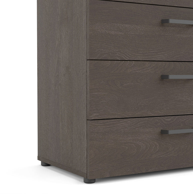 Austin chest 4 drawers Rovere Gessato Dark Oak