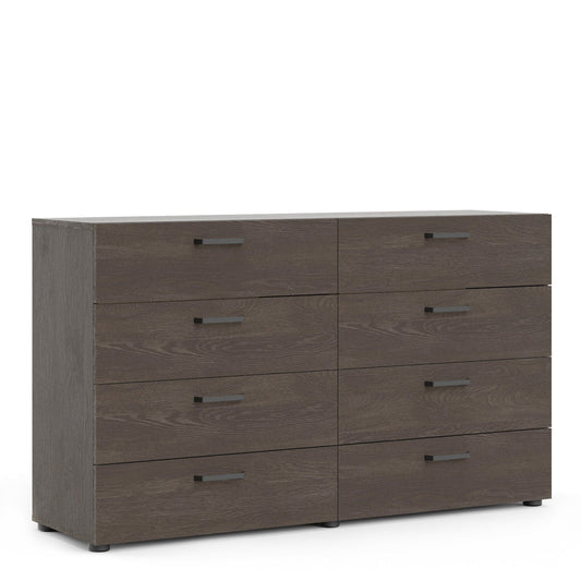 Austin Double dresser 8 drawers Rovere Gessato Dark Oak