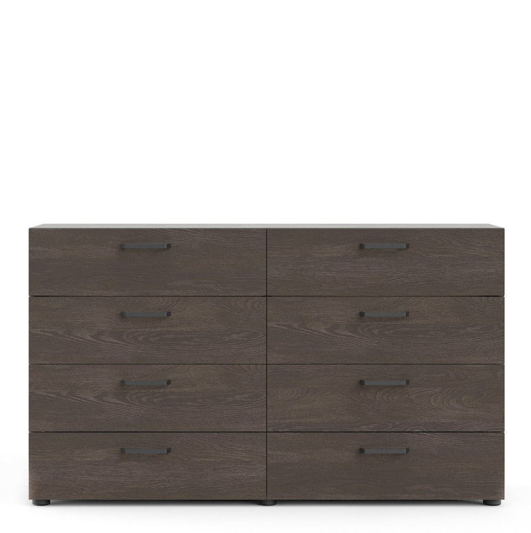 Austin Double dresser 8 drawers Rovere Gessato Dark Oak