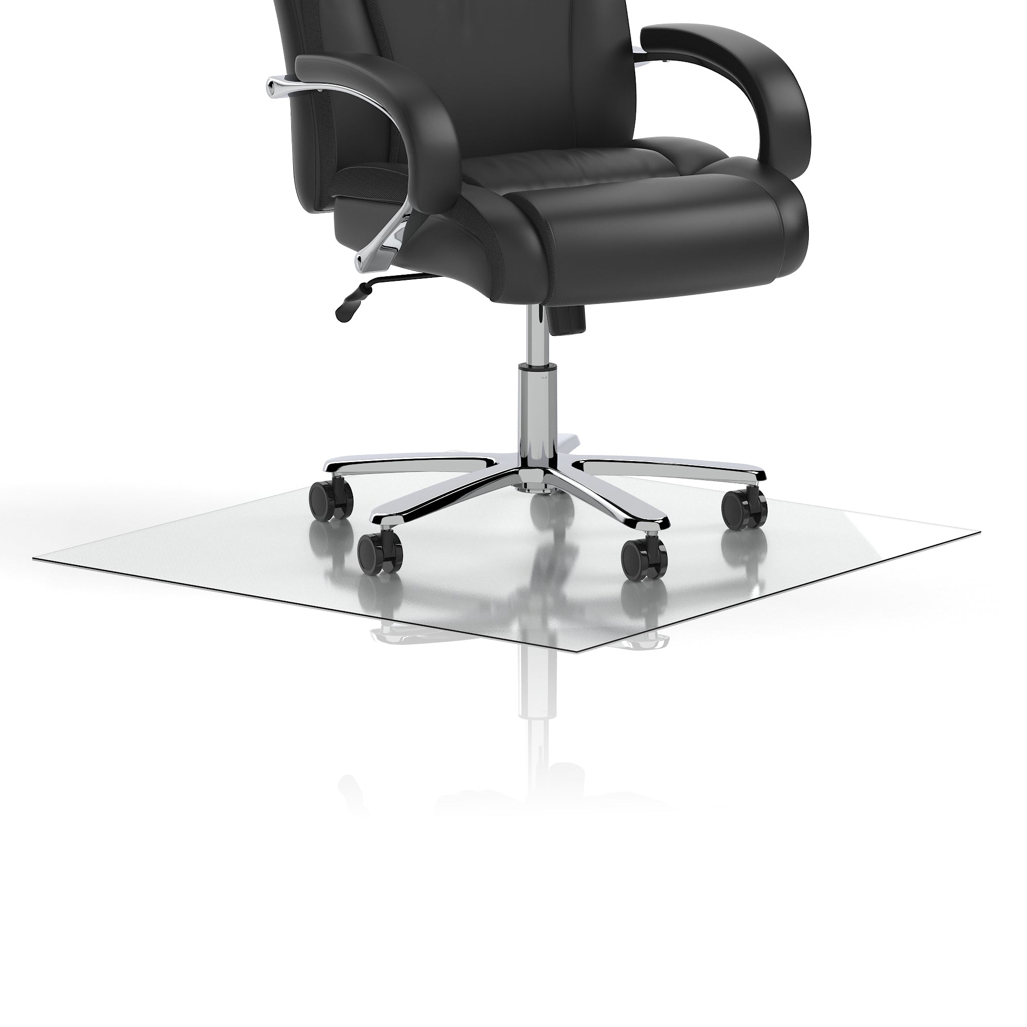 Dynamic Clear Chair Mat for Office or Home, PVC Floor Protector, Multiple Sizes (900–1200 x 900mm), Durable, 1 Year Warranty