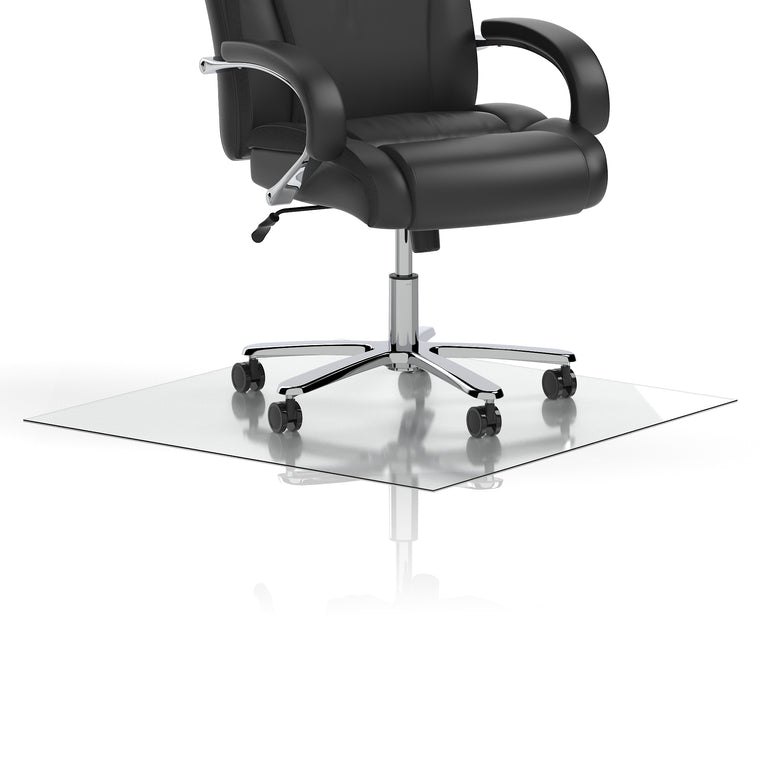 Dynamic Clear Chair Mat for Office or Home, PVC Floor Protector, Multiple Sizes (900–1200 x 900mm), Durable, 1 Year Warranty
