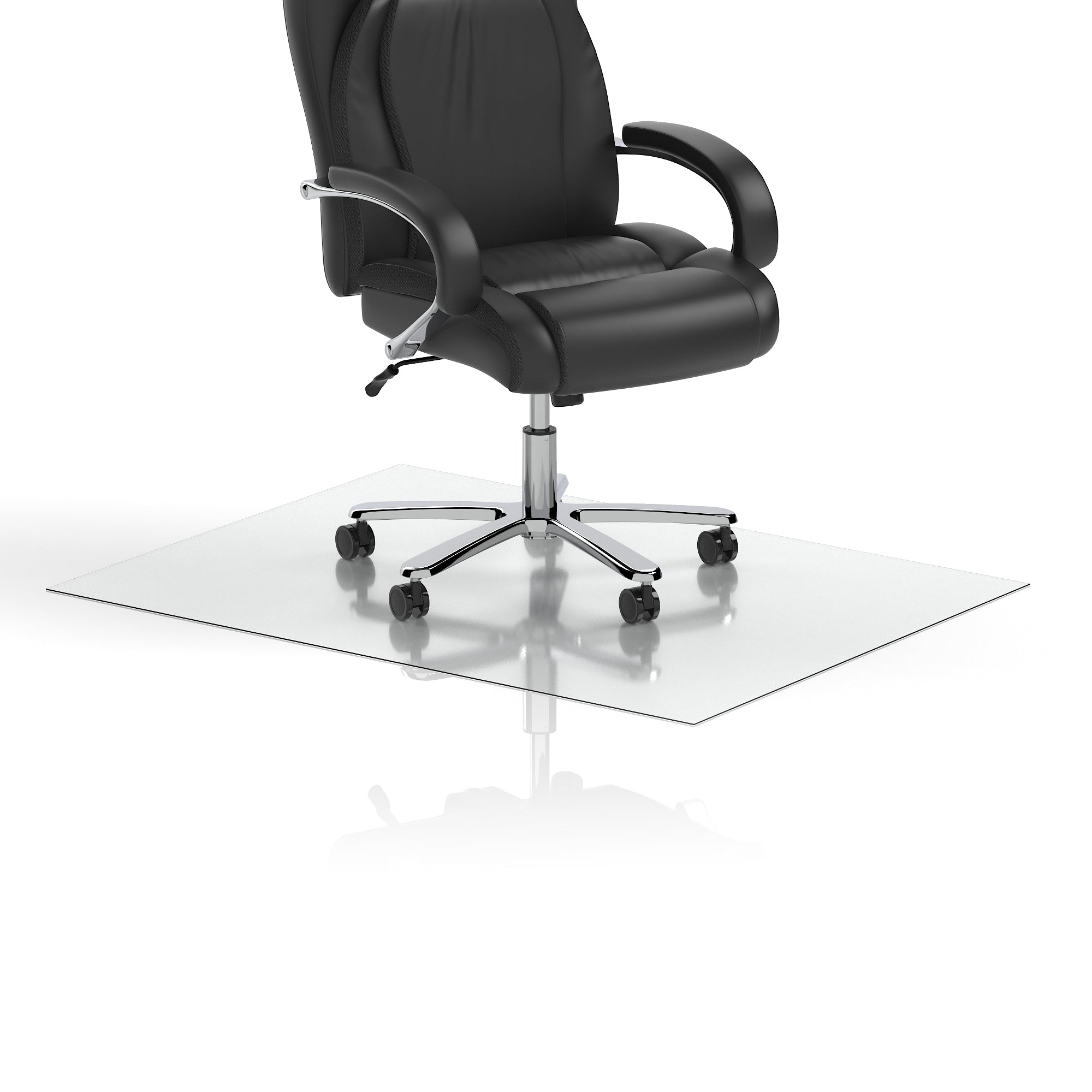 Dynamic Clear Chair Mat for Office or Home, PVC Floor Protector, Multiple Sizes (900–1200 x 900mm), Durable, 1 Year Warranty