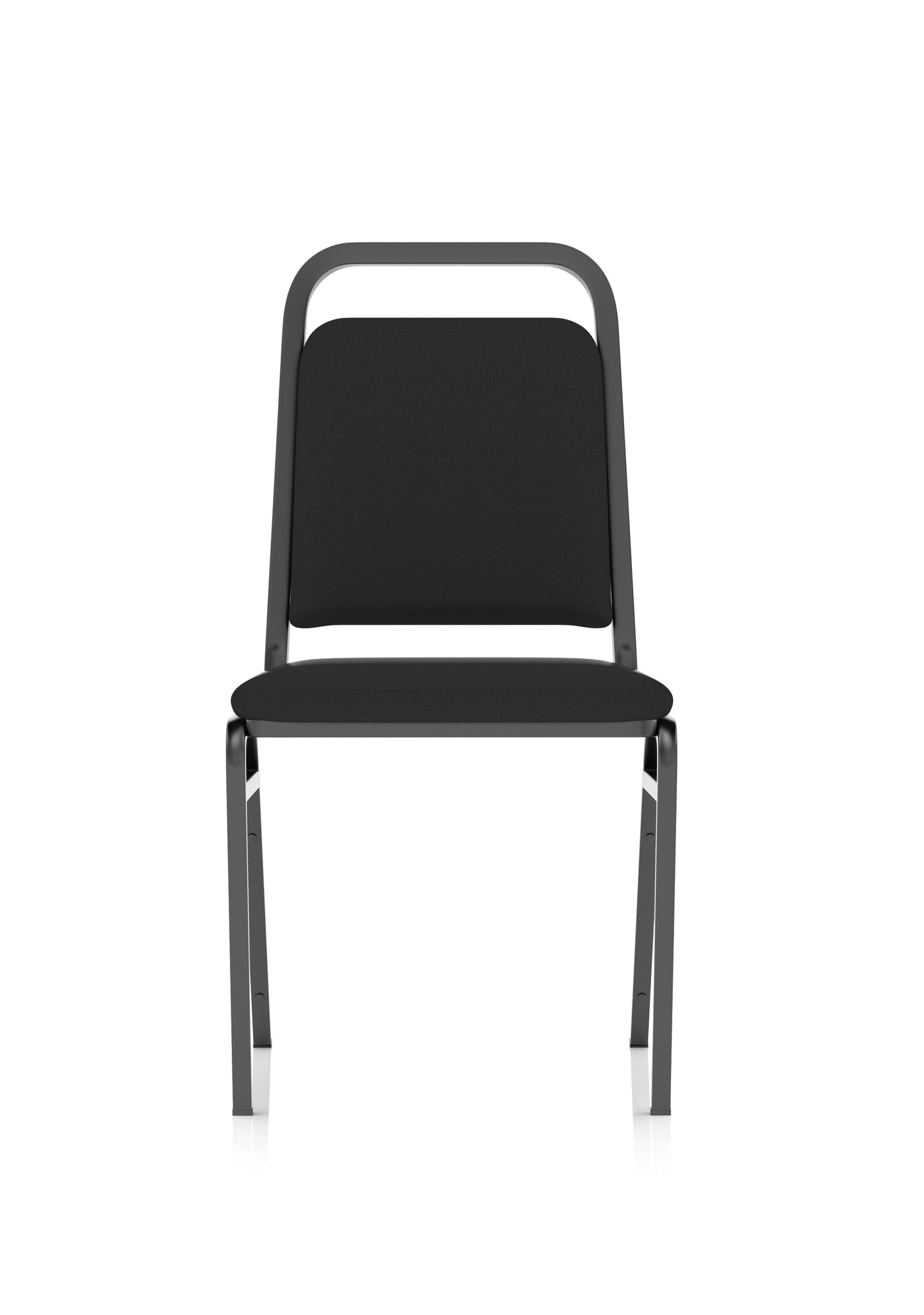 Banqueting Stacking Chair - Fabric Seat & Back, Steel Frame, Pre-Assembled, 115kg Capacity, 8hr Usage, 1-Year Guarantee - 460x500x850mm