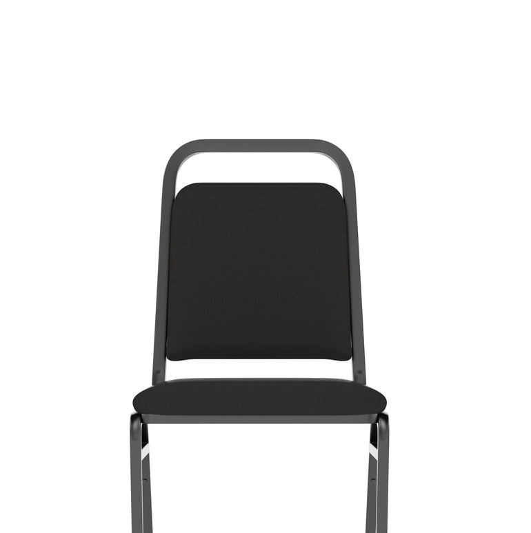 Banqueting Stacking Chair - Fabric Seat & Back, Steel Frame, Pre-Assembled, 115kg Capacity, 8hr Usage, 1-Year Guarantee - 460x500x850mm