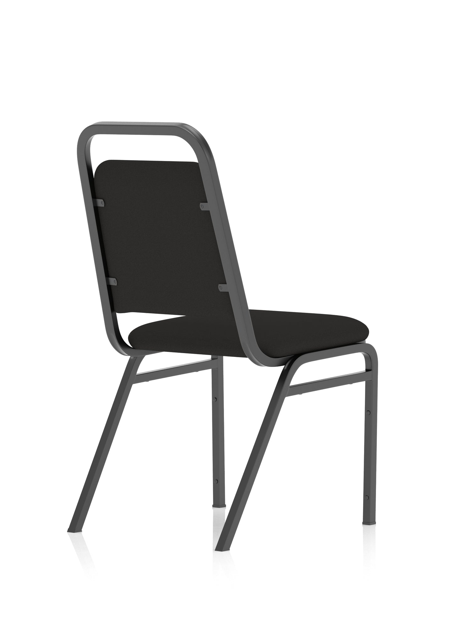 Banqueting Stacking Chair - Fabric Seat & Back, Steel Frame, Pre-Assembled, 115kg Capacity, 8hr Usage, 1-Year Guarantee - 460x500x850mm