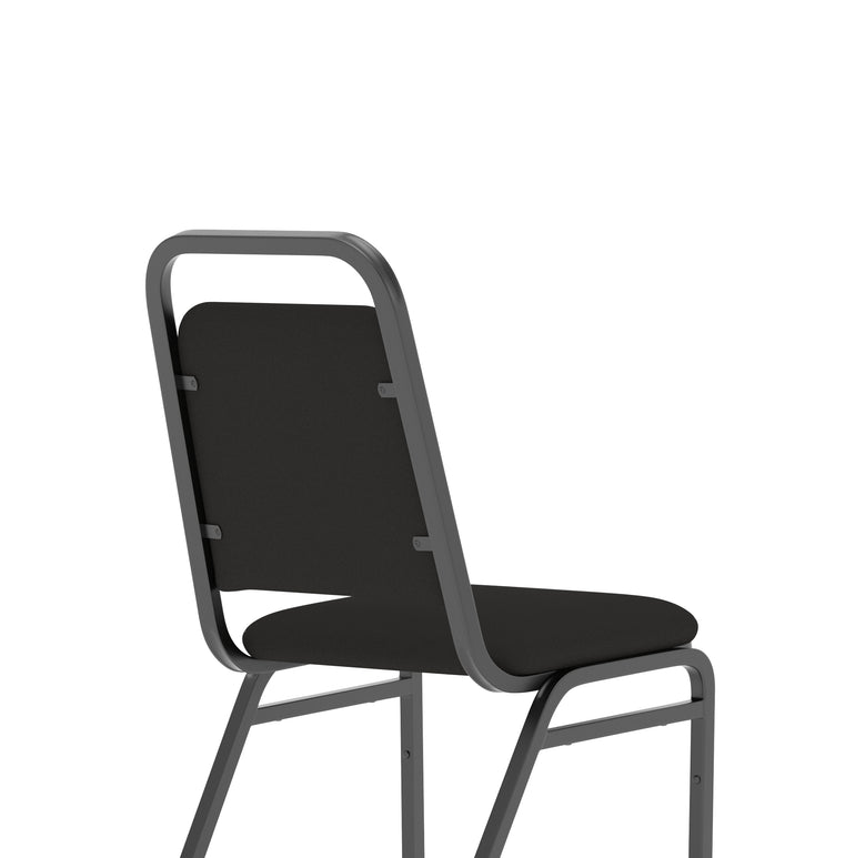 Banqueting Stacking Chair - Fabric Seat & Back, Steel Frame, Pre-Assembled, 115kg Capacity, 8hr Usage, 1-Year Guarantee - 460x500x850mm