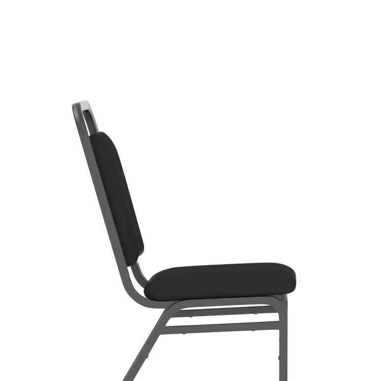 Banqueting Stacking Chair - Fabric Seat & Back, Steel Frame, Pre-Assembled, 115kg Capacity, 8hr Usage, 1-Year Guarantee - 460x500x850mm