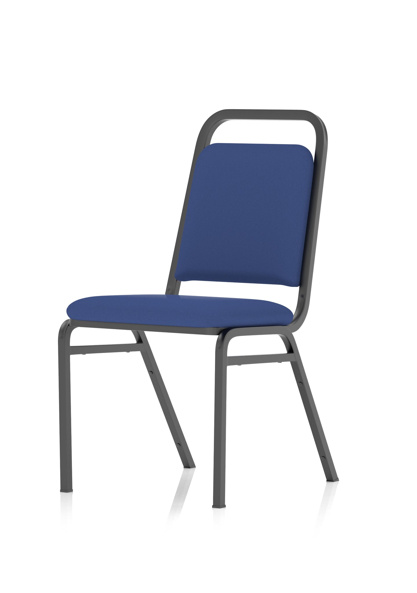 Banqueting Stacking Chair - Fabric Seat & Back, Steel Frame, Pre-Assembled, 115kg Capacity, 8hr Usage, 1-Year Guarantee - 460x500x850mm