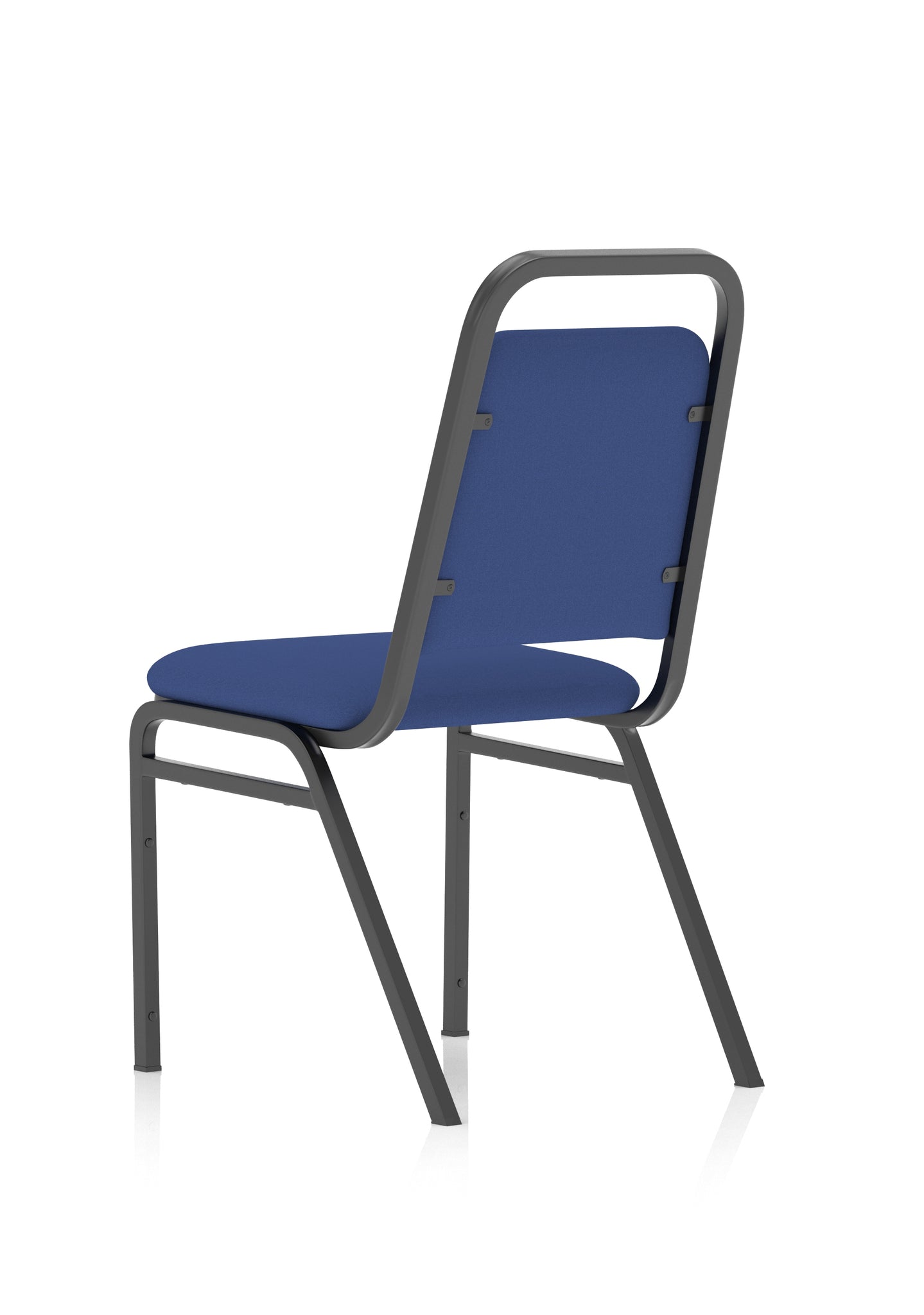 Banqueting Stacking Chair - Fabric Seat & Back, Steel Frame, Pre-Assembled, 115kg Capacity, 8hr Usage, 1-Year Guarantee - 460x500x850mm