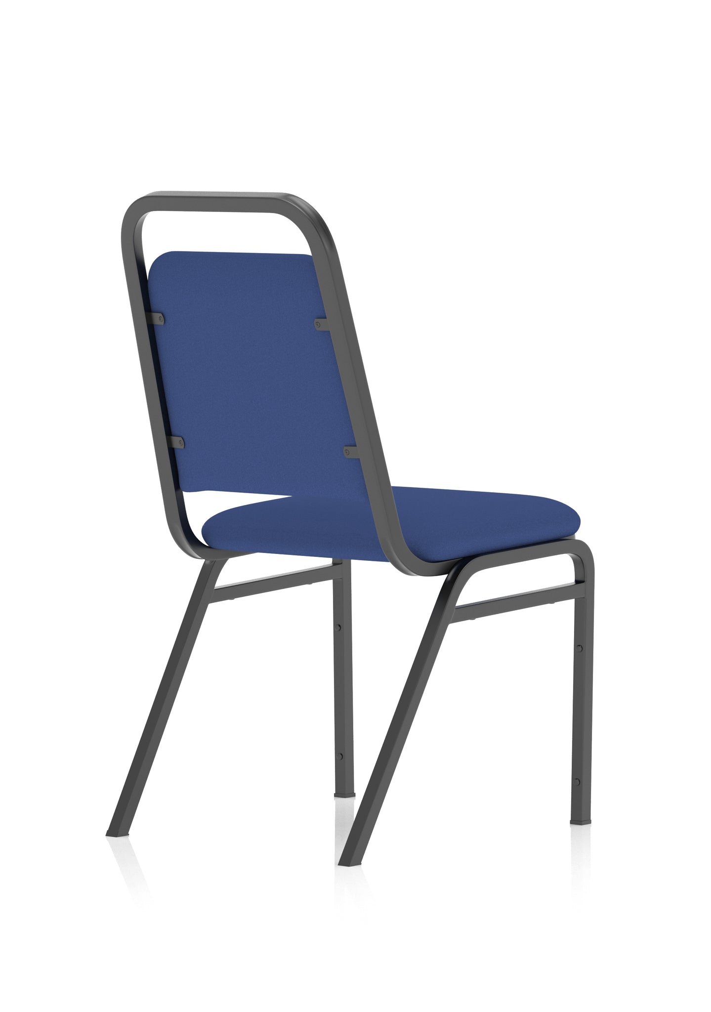 Banqueting Stacking Chair - Fabric Seat & Back, Steel Frame, Pre-Assembled, 115kg Capacity, 8hr Usage, 1-Year Guarantee - 460x500x850mm