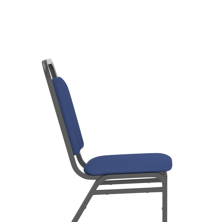 Banqueting Stacking Chair - Fabric Seat & Back, Steel Frame, Pre-Assembled, 115kg Capacity, 8hr Usage, 1-Year Guarantee - 460x500x850mm