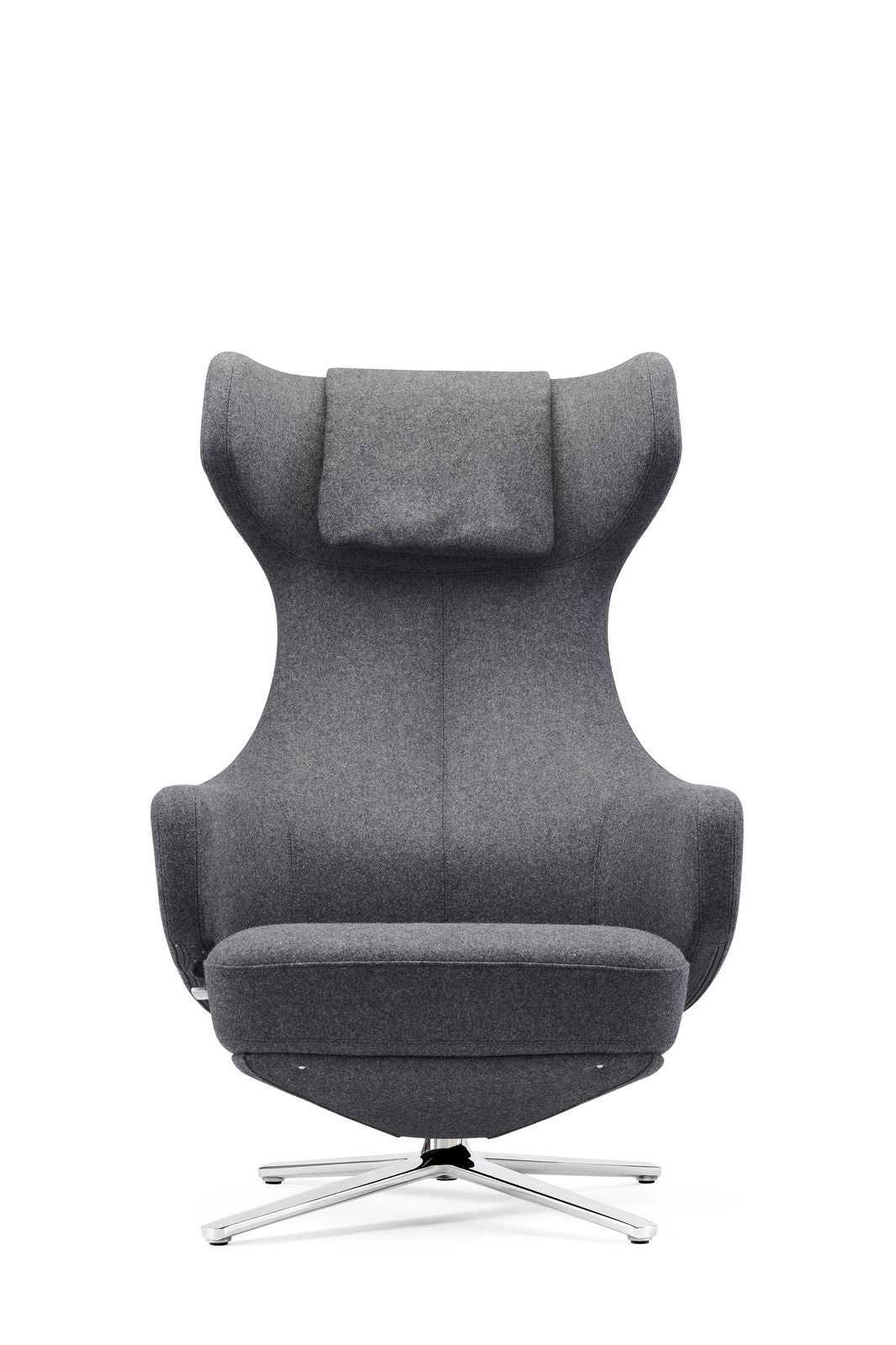 Sofia Executive Chair in Charcoal – Cashmere & Steel, Self-Assembly, 5 Year Mechanical Warranty – Modern Ergonomic Office Chair