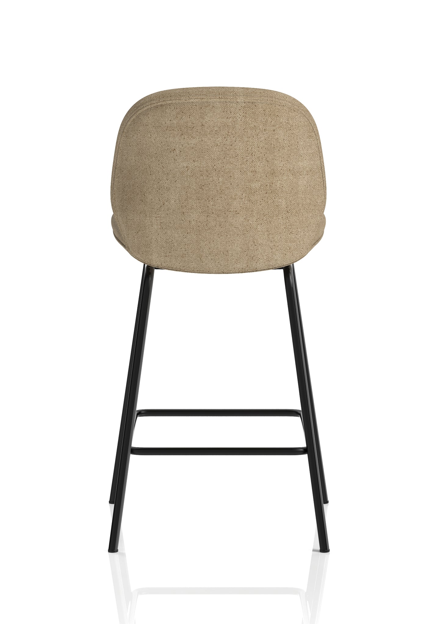 Brayford Bistro High Stool – Fabric Upholstery, Oatmeal or Ocean Blue – Self-Assembly, 2 Year Structural Warranty – Modern Office or Breakout Seating