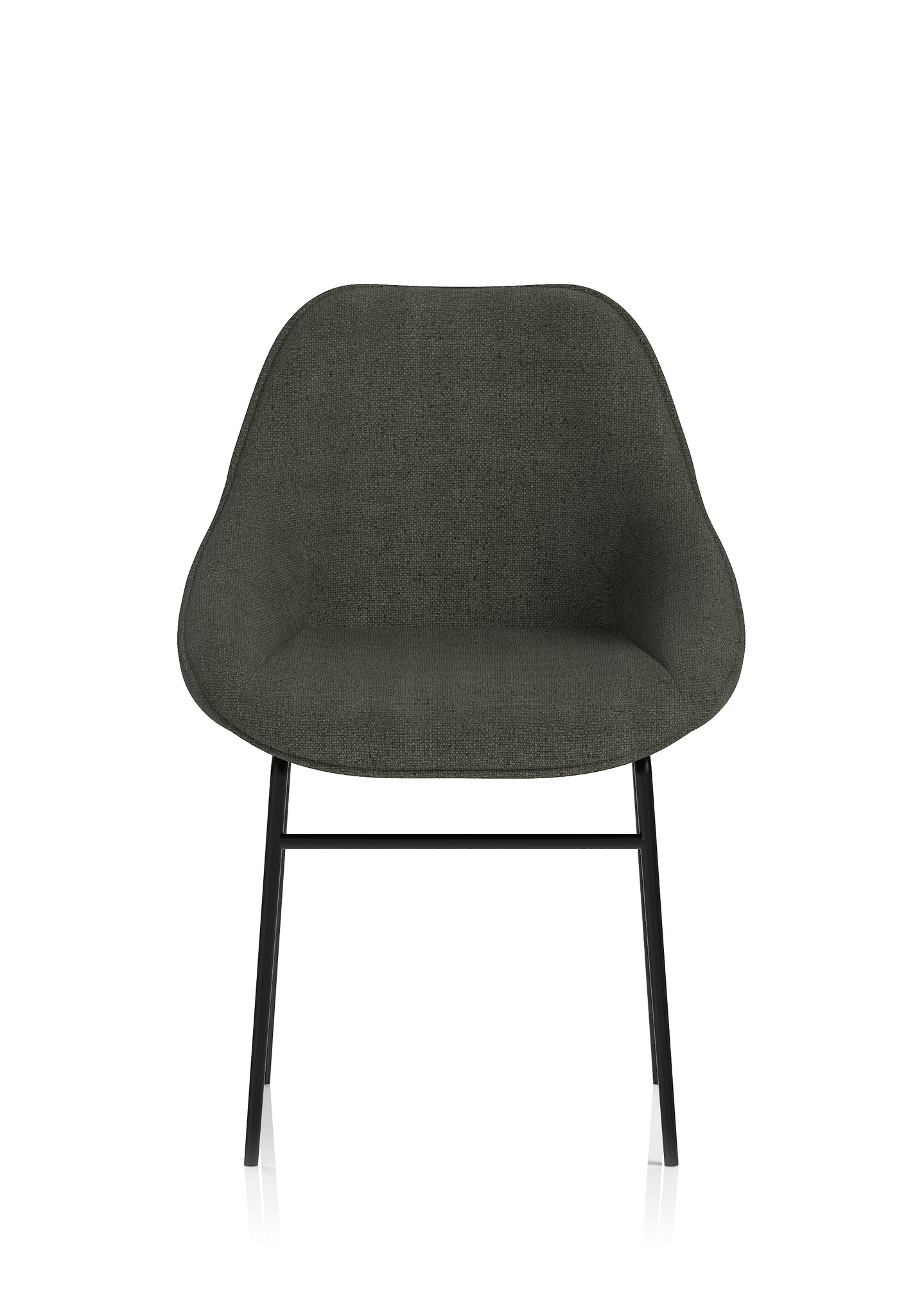 Hepscott Bistro Stool – Fabric Upholstered, Self-Assembly, Charcoal or Denim Blue, 2 Year Structural Warranty – Modern Office or Café Seating