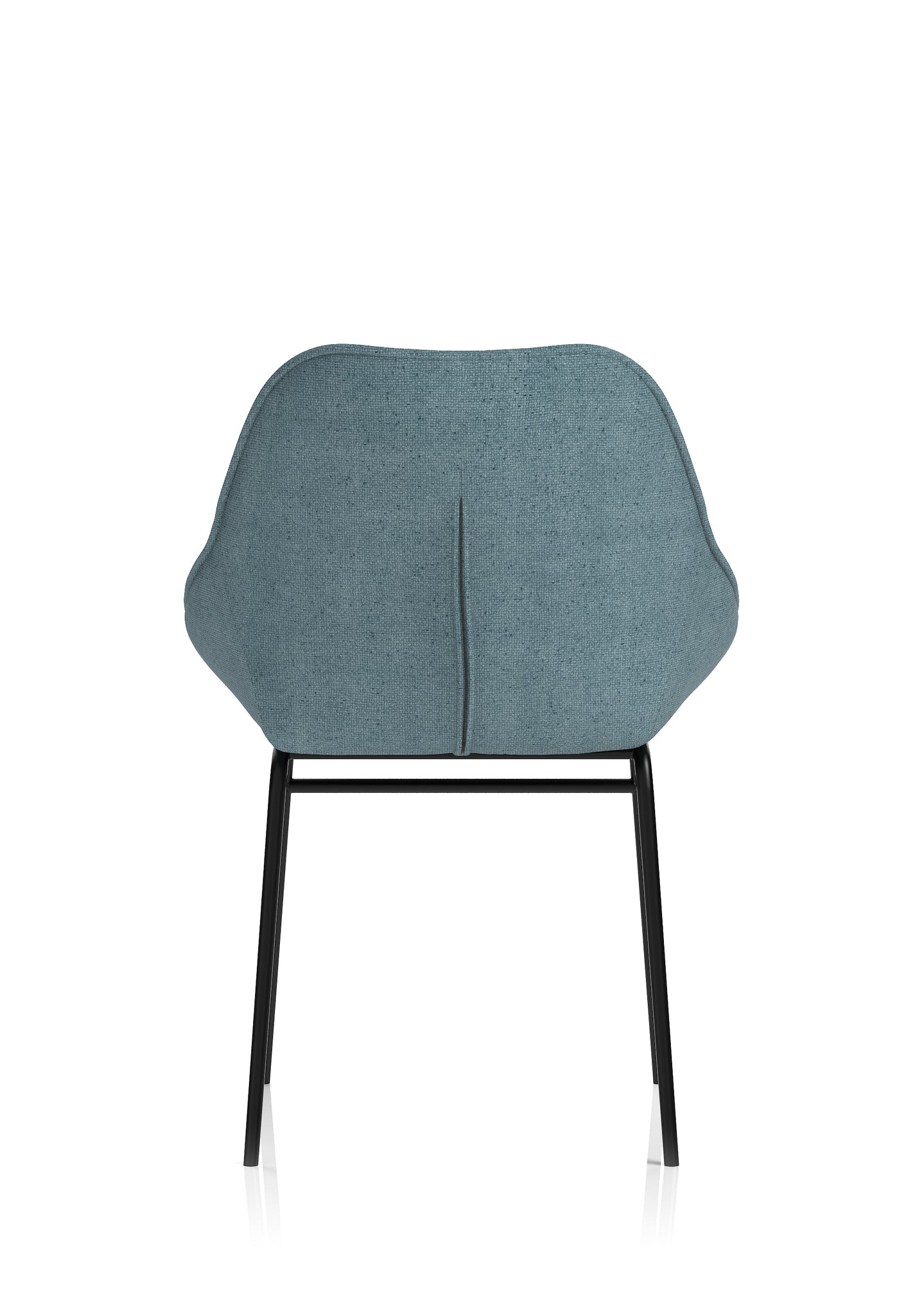 Hepscott Bistro Stool – Fabric Upholstered, Self-Assembly, Charcoal or Denim Blue, 2 Year Structural Warranty – Modern Office or Café Seating