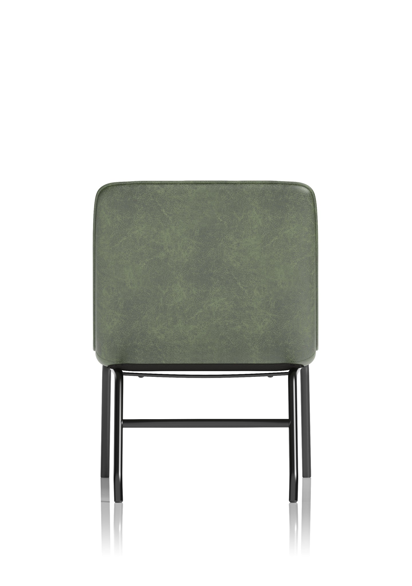 Marlow Bistro Chair – PU Leather, Forest Green or Pewter Grey, Self-Assembly, 2 Year Structural Warranty – Modern Dining or Office Accent Chair