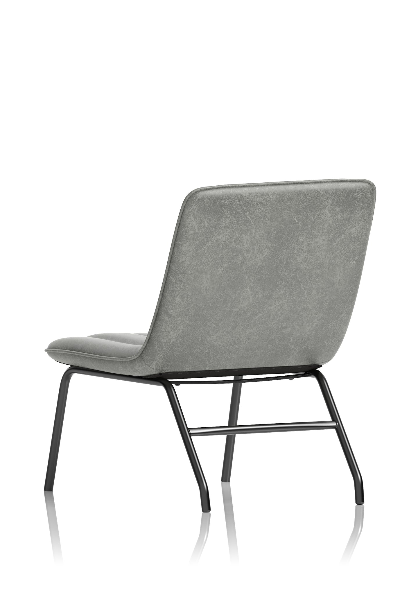 Marlow Bistro Chair – PU Leather, Forest Green or Pewter Grey, Self-Assembly, 2 Year Structural Warranty – Modern Dining or Office Accent Chair