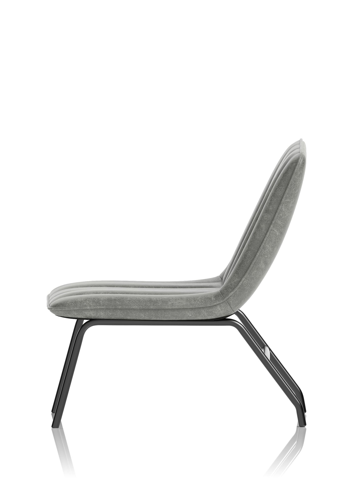 Marlow Bistro Chair – PU Leather, Forest Green or Pewter Grey, Self-Assembly, 2 Year Structural Warranty – Modern Dining or Office Accent Chair