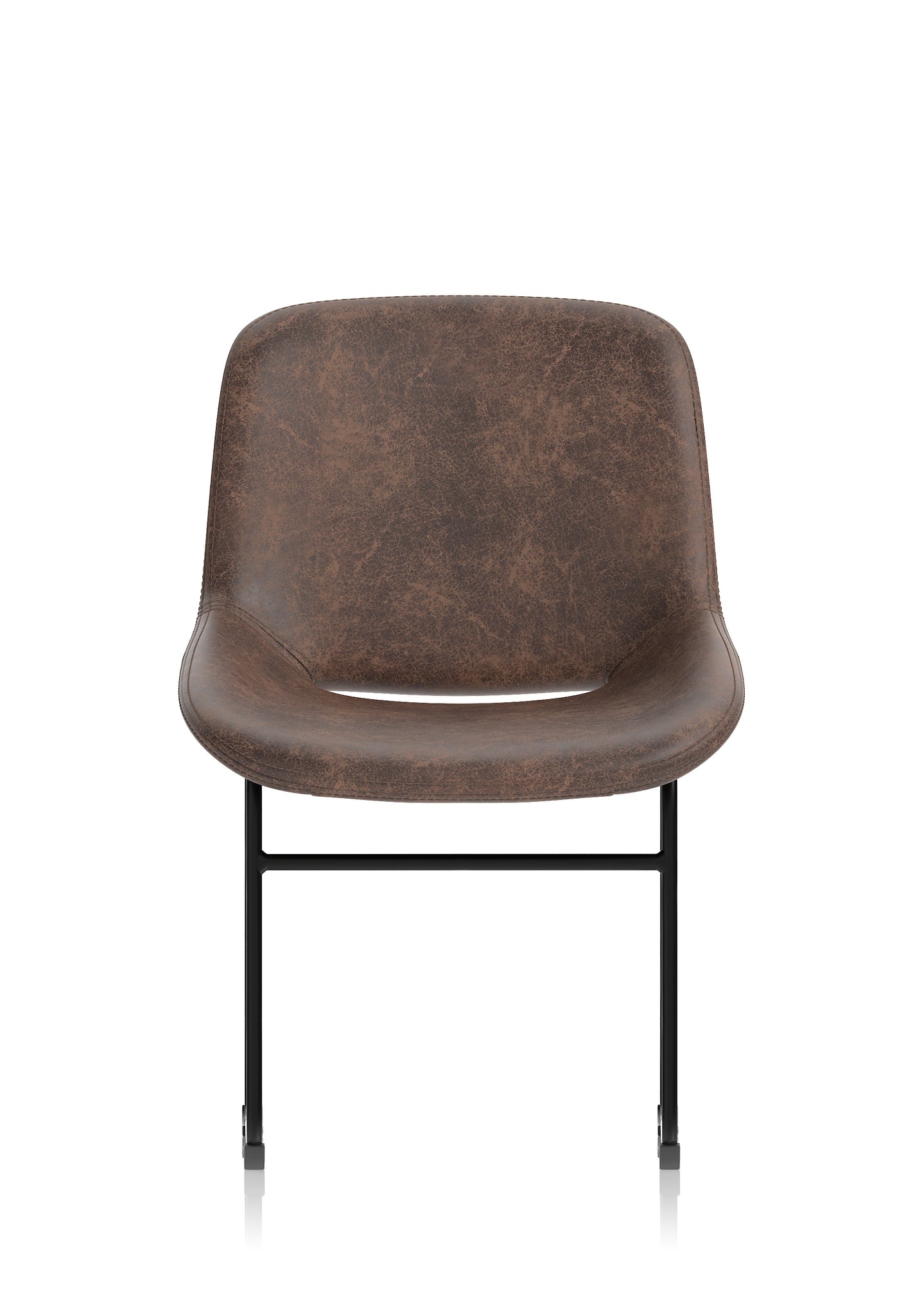 Stowe Bistro Stool – PU Leather Bar Chair, Inky Black or Pecan Brown, Self-Assembly, 2 Year Warranty, Modern Kitchen or Home Office Seating