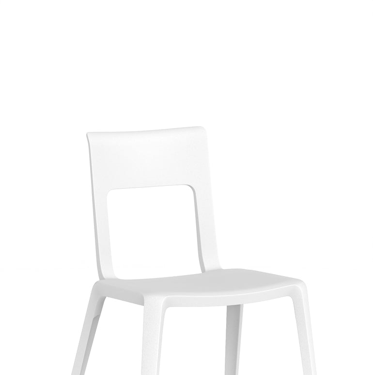 Nest Edge Stacking Cafe & Bistro Chair – Stackable Polypropylene, White/Grey/Green/Red, With or Without Arms, Ready Assembled, 5 Year Warranty