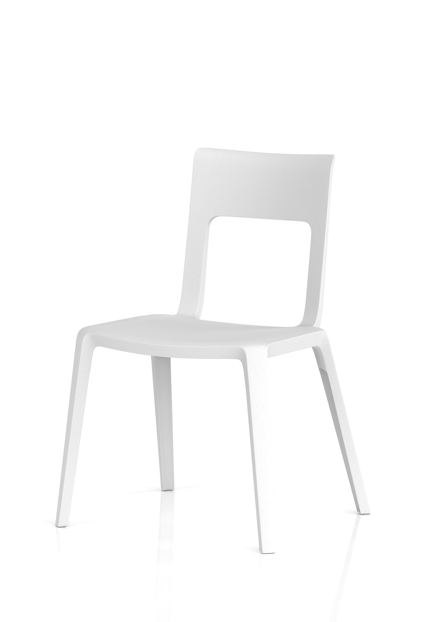 Nest Edge Stacking Cafe & Bistro Chair – Stackable Polypropylene, White/Grey/Green/Red, With or Without Arms, Ready Assembled, 5 Year Warranty