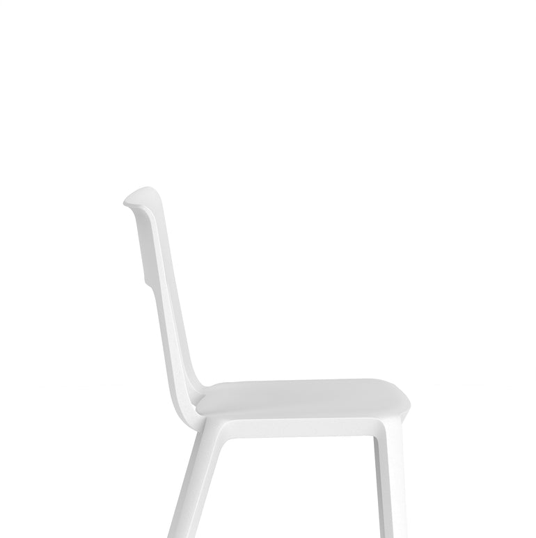 Nest Edge Stacking Cafe & Bistro Chair – Stackable Polypropylene, White/Grey/Green/Red, With or Without Arms, Ready Assembled, 5 Year Warranty