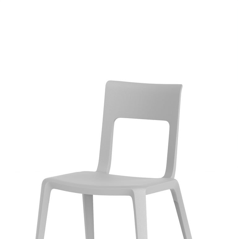 Nest Edge Stacking Cafe & Bistro Chair – Stackable Polypropylene, White/Grey/Green/Red, With or Without Arms, Ready Assembled, 5 Year Warranty