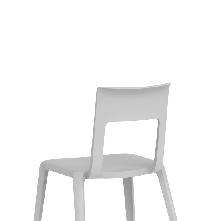 Nest Edge Stacking Cafe & Bistro Chair – Stackable Polypropylene, White/Grey/Green/Red, With or Without Arms, Ready Assembled, 5 Year Warranty