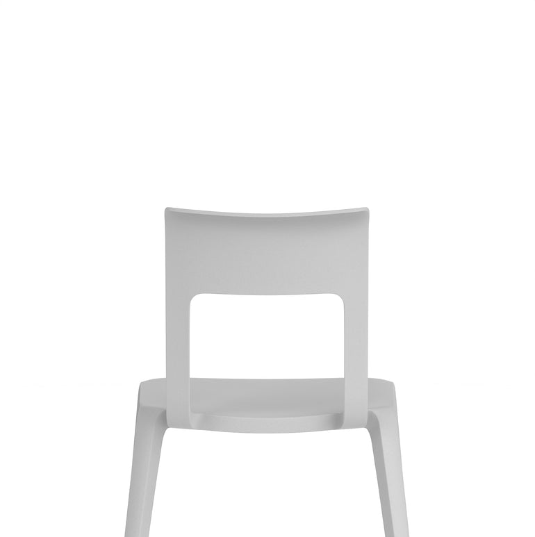 Nest Edge Stacking Cafe & Bistro Chair – Stackable Polypropylene, White/Grey/Green/Red, With or Without Arms, Ready Assembled, 5 Year Warranty