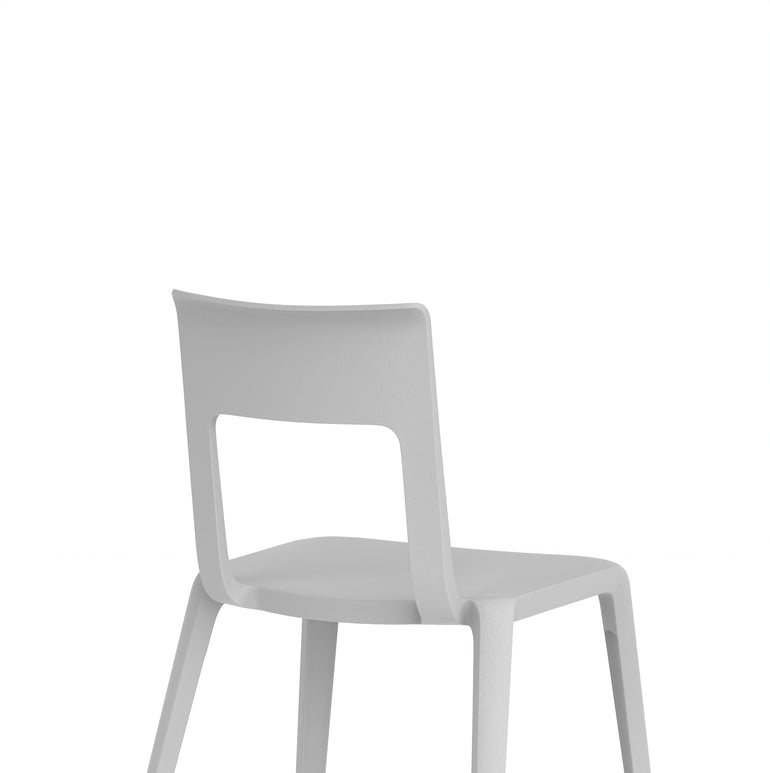 Nest Edge Stacking Cafe & Bistro Chair – Stackable Polypropylene, White/Grey/Green/Red, With or Without Arms, Ready Assembled, 5 Year Warranty