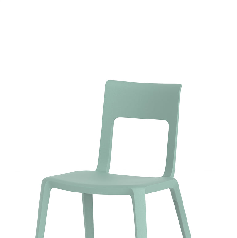 Nest Edge Stacking Cafe & Bistro Chair – Stackable Polypropylene, White/Grey/Green/Red, With or Without Arms, Ready Assembled, 5 Year Warranty