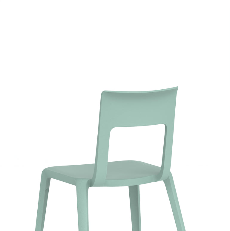 Nest Edge Stacking Cafe & Bistro Chair – Stackable Polypropylene, White/Grey/Green/Red, With or Without Arms, Ready Assembled, 5 Year Warranty