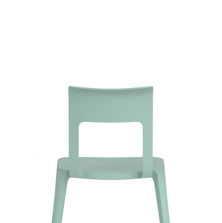 Nest Edge Stacking Cafe & Bistro Chair – Stackable Polypropylene, White/Grey/Green/Red, With or Without Arms, Ready Assembled, 5 Year Warranty