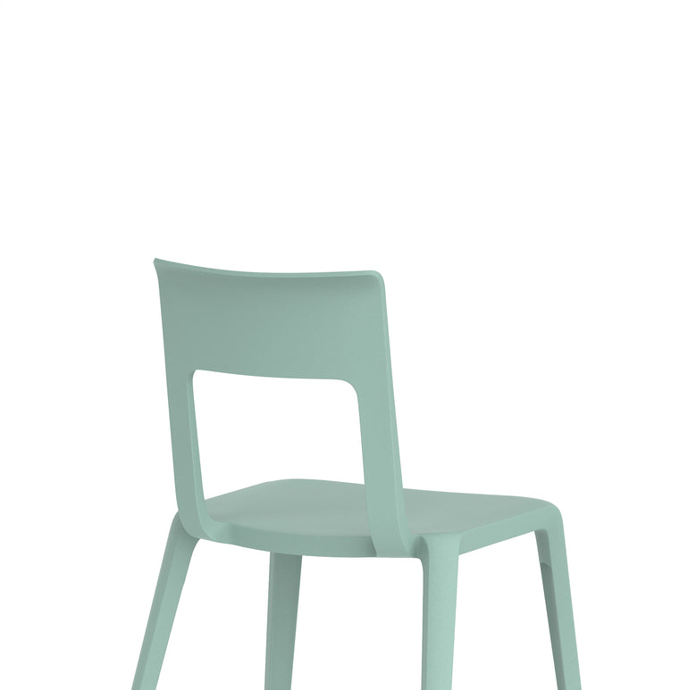 Nest Edge Stacking Cafe & Bistro Chair – Stackable Polypropylene, White/Grey/Green/Red, With or Without Arms, Ready Assembled, 5 Year Warranty